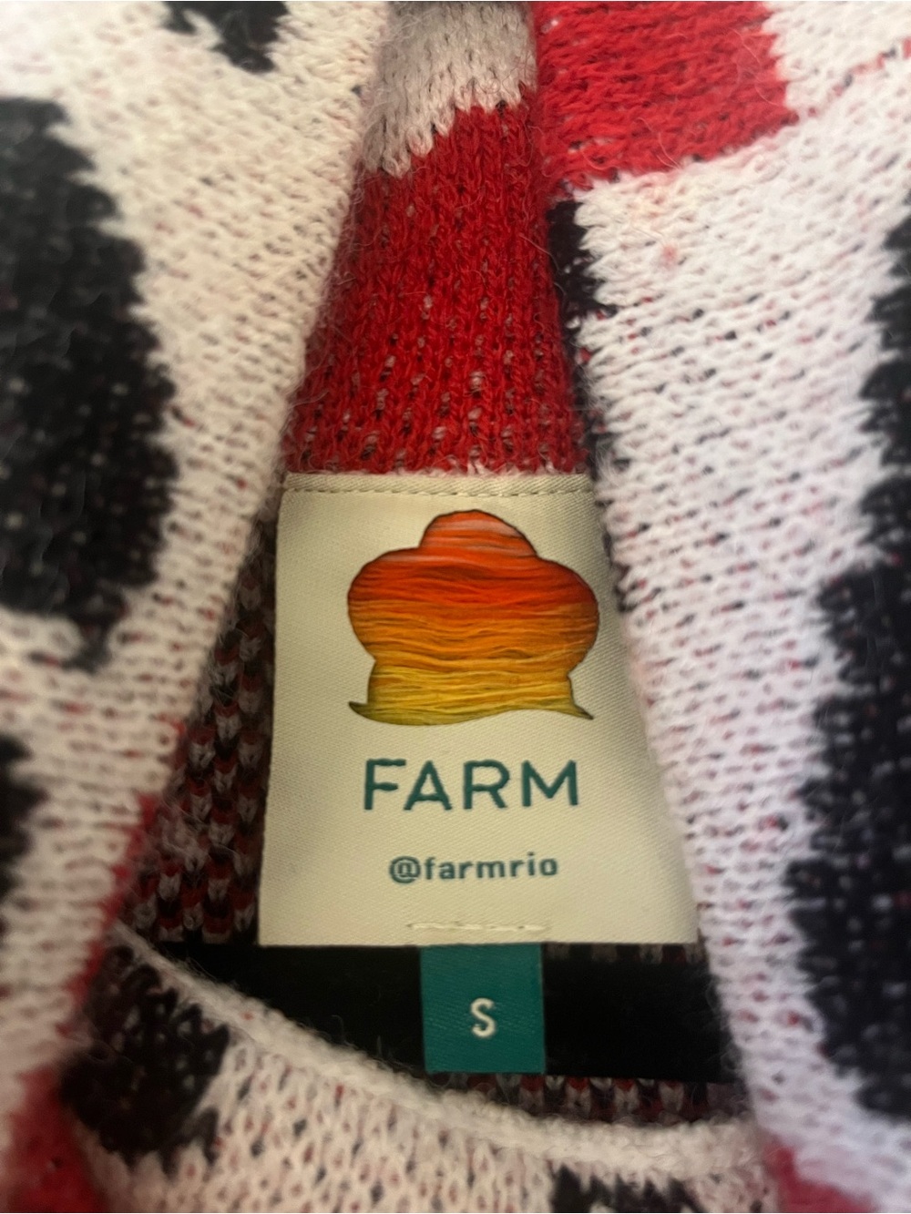 Farm Rio Heart Sweater Dress - Picture 3 of 3